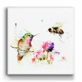 Garden Visitors - Metal Box Art Metal Box Wall Art Dean Crouser
