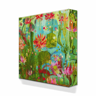 Lily Pond - Metal Box Art Metal Box Wall Art Este MacLeod