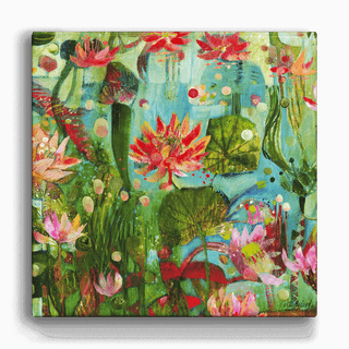 Lily Pond - Metal Box Art Metal Box Wall Art Este MacLeod