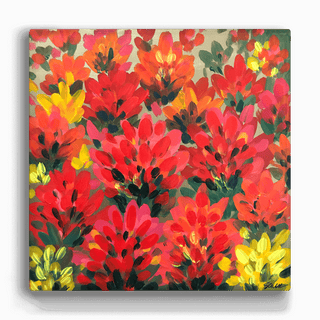 Indian Paintbrush I - Metal Box Art Metal Box Wall Art Nancy Seiler