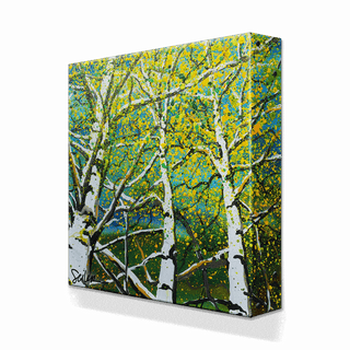 Looking Skyward 4: The Crescendo - Metal Box Art Metal Box Wall Art Nancy Seiler