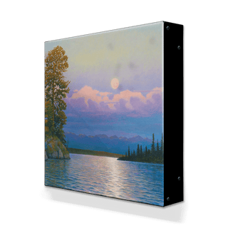Flathead Lake Moonrise - Metal Box Art Metal Box Wall Art Monte Dolack