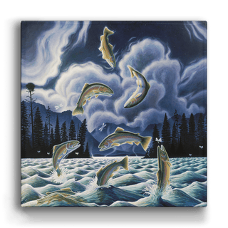 Midnight Rainbows - Metal Box Art Metal Box Wall Art Monte Dolack