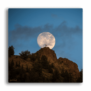 Full Moon Rises - Metal Box Art Metal Box Wall Art Michael Underwood