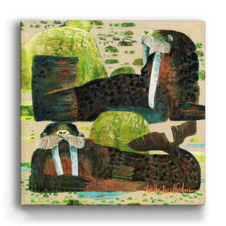 Beach Bum: Double Drift - Metal Box Art Metal Box Wall Art Shelle Lindholm