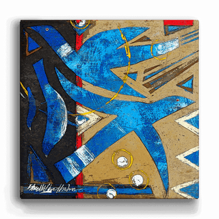 Spirit Birds: Azure Dream - Metal Box Art Metal Box Wall Art Shelle Lindholm