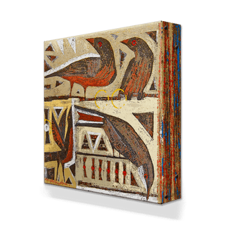 Spirit Birds: Twilight Gathering - Metal Box Art Metal Box Wall Art Shelle Lindholm