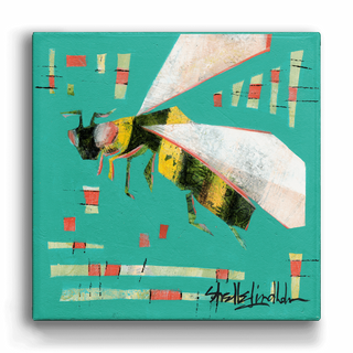A Bee Symphony: The Queen - Metal Box Art Metal Box Wall Art Shelle Lindholm