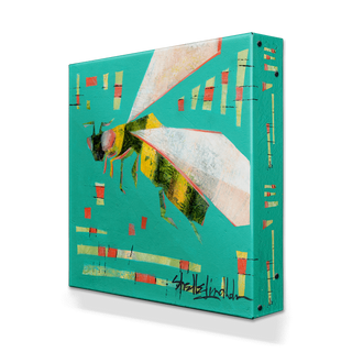 A Bee Symphony: The Queen - Metal Box Art Metal Box Wall Art Shelle Lindholm