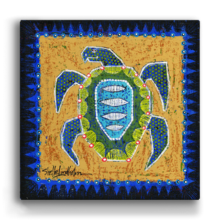 Sea Turtle - Metal Box Art Metal Box Wall Art Shelle Lindholm
