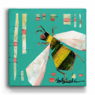 A Bee Symphony: The Worker Bee - Metal Box Art Metal Box Wall Art Shelle Lindholm