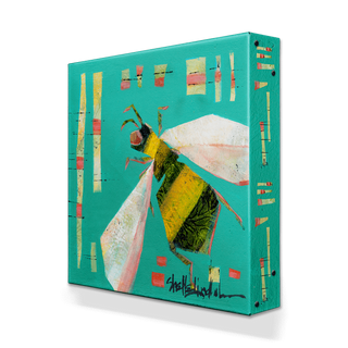 A Bee Symphony: The Worker Bee - Metal Box Art Metal Box Wall Art Shelle Lindholm