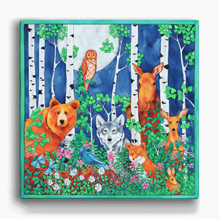 Who's In Your Backyard - Metal Box Art Metal Box Wall Art Karen Savory