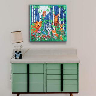 Who's In Your Backyard - Metal Box Art Metal Box Wall Art Karen Savory