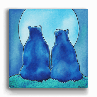 Once in a Blue Moon - Metal Box Art Metal Box Wall Art Karen Savory