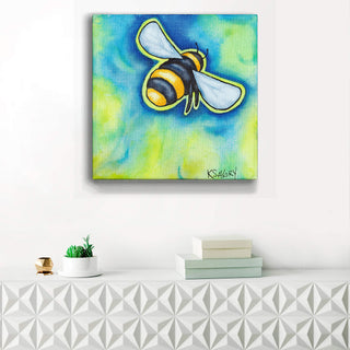 The Humble Bumble - Metal Box Art Metal Box Wall Art Karen Savory