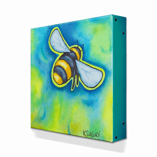 The Humble Bumble - Metal Box Art Metal Box Wall Art Karen Savory