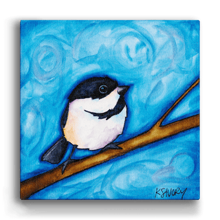 Chickadee-dee-dee - Metal Box Art Metal Box Wall Art Karen Savory