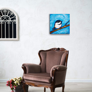 Chickadee-dee-dee - Metal Box Art Metal Box Wall Art Karen Savory