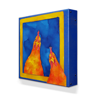 Hoping for a Handout - Metal Box Art Metal Box Wall Art Karen Savory