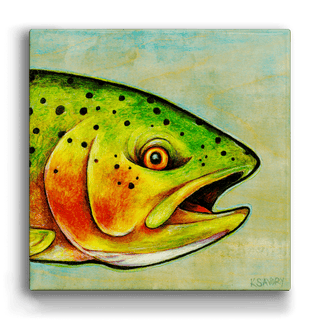 Just Another Fish in the Sea - Metal Box Art Metal Box Wall Art Karen Savory