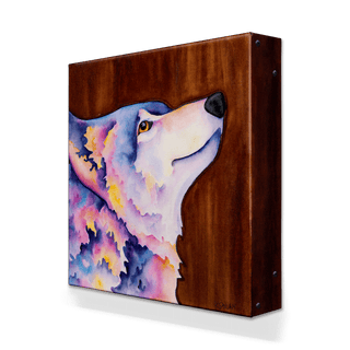 Lone Wolf - Metal Box Art Metal Box Wall Art Karen Savory