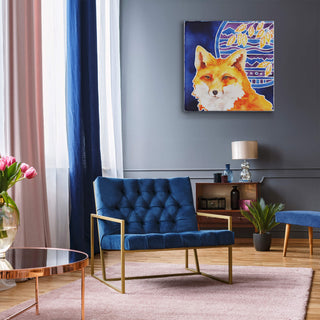 The Sly Fox - Metal Box Art Metal Box Wall Art Karen Savory