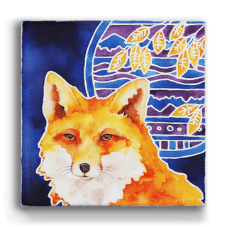 The Sly Fox - Metal Box Art Metal Box Wall Art Karen Savory