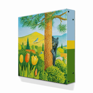 Zoo City Triptych - Metal Box Art Metal Box Wall Art Monte Dolack