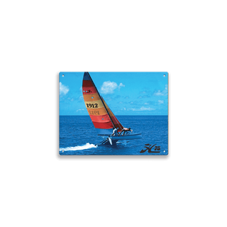 Hobie Cat Beam Reach Bend - Metal Wall Art Wood & Metal Wall Art Hobie