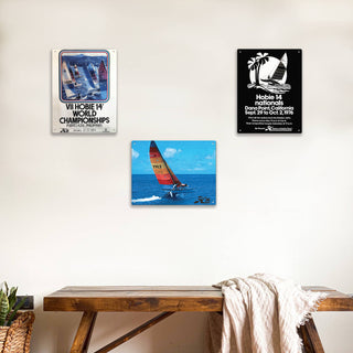 Hobie Cat Beam Reach Bend - Metal Wall Art Wood & Metal Wall Art Hobie