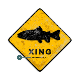 Fish Crossing - Metal Wall Art Wood & Metal Wall Art Meissenburg Designs