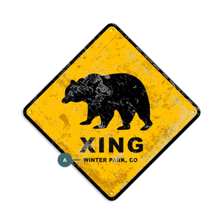 Grizzly Crossing - Metal Wall Art Wood & Metal Wall Art Meissenburg Designs