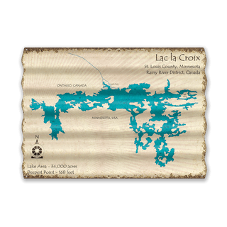 Lac la Croix - Corrugated Metal Wall Art Corrugated Wall Art Lake Art