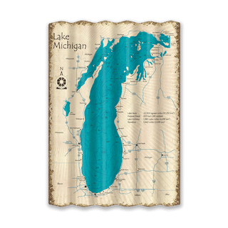 Lake Michigan - Corrugated Metal Wall Art Corrugated Wall Art Lake Art