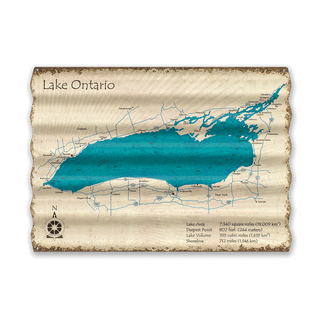 Lake Ontario - Corrugated Metal Wall Art Corrugated Wall Art Lake Art