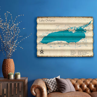 Lake Ontario - Corrugated Metal Wall Art Corrugated Wall Art Lake Art