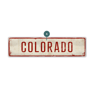 Landmark Classic Custom Signs: Red Text 1 - Wall Decor Wood & Metal Wall Art Out West Design