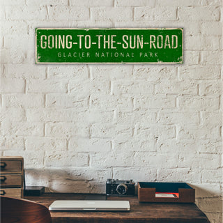 Landmark Classic Custom Signs: Green 2 - Wall Decor Wood & Metal Wall Art Out West Design