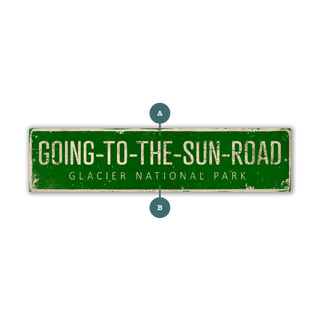 Landmark Classic Custom Signs: Green 2 - Wall Decor Wood & Metal Wall Art Out West Design