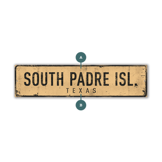 Landmark Classic Custom Signs: Sand 2 - Wall Decor Wood & Metal Wall Art Out West Design