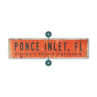 Landmark Classic Custom Signs: Coral 2 - Wall Decor Wood & Metal Wall Art Out West Design