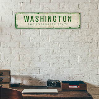 Landmark Classic Custom Signs: Green Text 2 - Wall Decor Wood & Metal Wall Art Out West Design