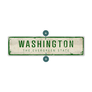 Landmark Classic Custom Signs: Green Text 2 - Wall Decor Wood & Metal Wall Art Out West Design