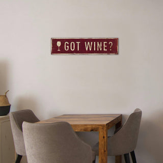 Landmark Wine Glass Custom Signs: Burgundy - Wall Decor Wood & Metal Wall Art Out West Design