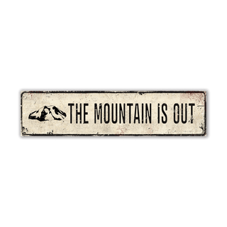 Landmark Signs: Mt. Rainier - Wall Decor Wood & Metal Wall Art Out West Design