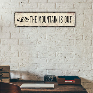 Landmark Signs: Mt. Rainier - Wall Decor Wood & Metal Wall Art Out West Design