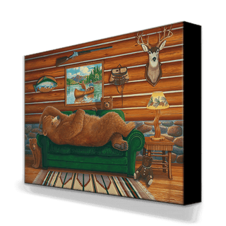 Bear Den - Metal Box Art Metal Box Wall Art Monte Dolack
