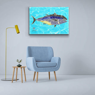 Solo Bluefin - Metal Box Art Metal Box Wall Art FishAye Trading Company