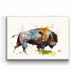 Full Spectrum Bison - Metal Box Art Metal Box Wall Art Dean Crouser
